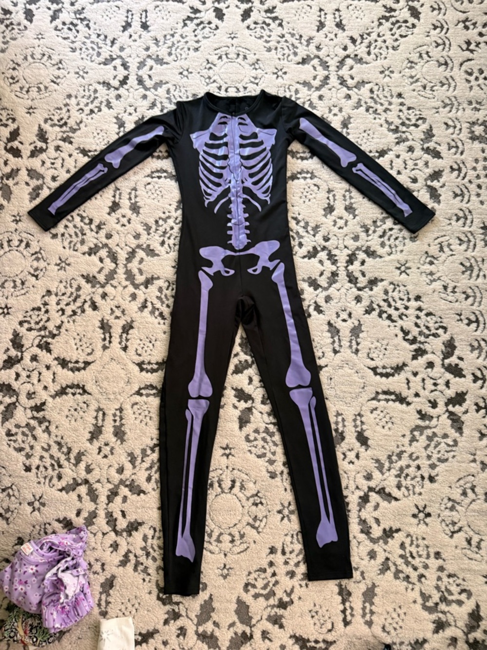 Tipsy Elves Black and Purple Costume Piece with Skull Design XS